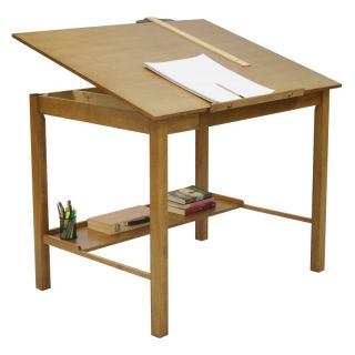 Studio Designs Americana II Drafting Table   Light Oak Multicolor   13253, 48W