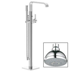 Grohe 32754001 27682000 Allure Allure Floor Mounted Tub Filler with Personal Han