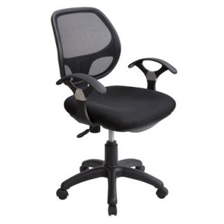 Techni Mobili Mesh Height Adjustable Office Chair RTA 0097M BK