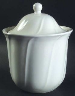 Pfaltzgraff Stratus Large Canister, Fine China Dinnerware   Stoneware, White, Sw