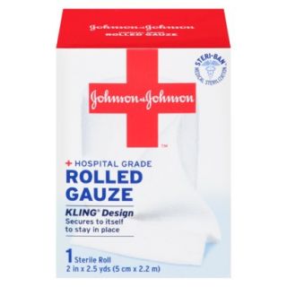 Johnson & Johnson RED CROSS Brand Hospital Grade Rolled Gauze   2 in x 2.5 yds
