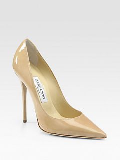 Jimmy Choo Anouk Patent Leather Point Toe Pumps