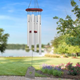 Chimes of Your Life Personalized Wedding Bell Wind Chime   WED BELL 19 SILVER