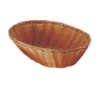 Update International Oval Cracker Basket   9 1/2x7x2 1/2 Polypropylene, Natural