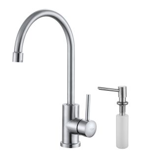 Kraus Kitchen Combo Set Stainless Steel Single Lever Faucet