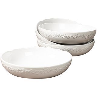 Le Provence Set of 4 Bowls, White