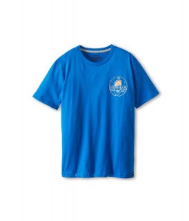 Volcom Kids Palm Reader S/S Boys Short Sleeve Pullover (Blue)