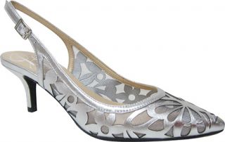 Womens J. Renee Genie   Silver Leather High Heels