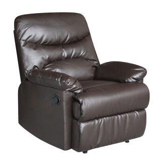 Tucker Brown Bonded Leather Recliner