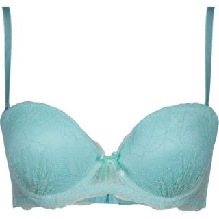 Lace Overlay Push Up Bra Mint In Sizes 36B, 38C, 36C, 34C, 34B For Women 228975