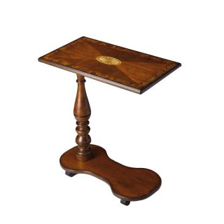 Delicate Wood Inlay Tray Table