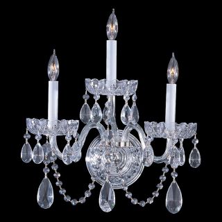Crystorama 1033 CH CL S Traditional Swarovski Elements Crystal Wall Sconce  
