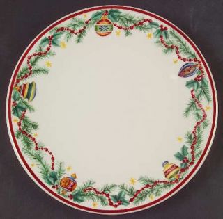 Pfaltzgraff Holiday Garland Salad Plate, Fine China Dinnerware   Ornaments, Holl