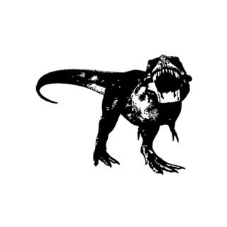 Dinosaur Rex Vinyl Wall Art (BlackEasy to apply You will get the instructionDimensions 22 inches wide x 35 inches long )
