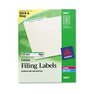 Avery Labels Self Adhesive Laser/Inkjet File Folder Labels, 3 7/16 x 2/3,