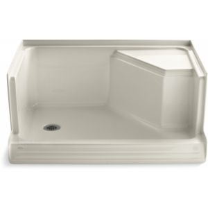Kohler K 9486 47 Memoirs Memoirs Shower Receptor With Integral Seat at Right and