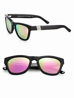 Westward Leaning Mercury Seven Square Acetate Sunglasses/Black & Pink   Black