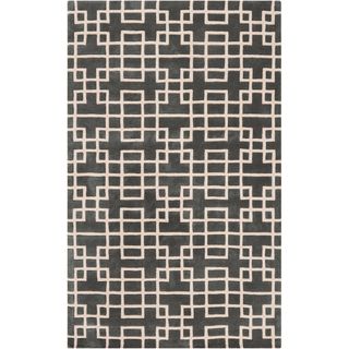 Hand tufted Sittard Grey Geometric Wool Rug (2 X 3)