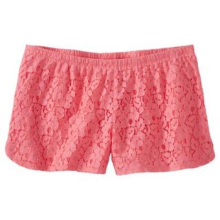 Xhilaration Juniors Lace Shorts   Primo Pink S(3 5)