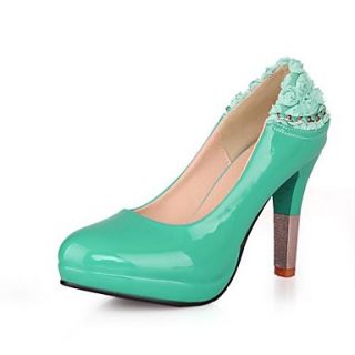 Patent Leather Cone Heel Pumps Heels Shoes(More Colors)