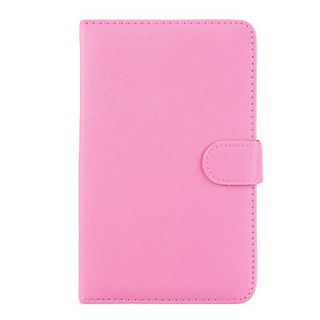Leather Case with Keyboard Stylus and USB 2.0 for 7 inch Tablet PC   Pink