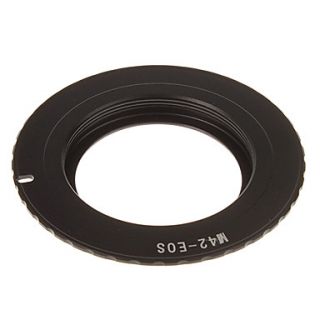 M42 EOS Camera Lens Adapter Ring with the 3rd Generation Chip (Black)