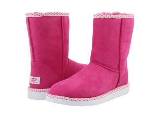 UGG Classic Short Hearts Womens Pull on Boots (Pink)