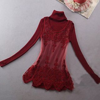 Womens Lace Mesh Two Pieces Suit(SweaterVest)
