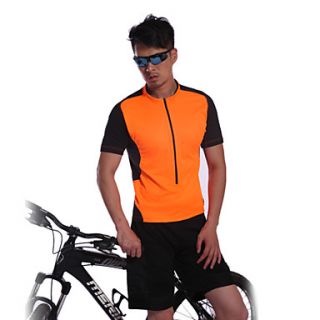 JAGGAD   Cycling PolyesterSpandex Short Sleeve Orange Bicycle/Bike Shirt