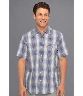 Horny Toad Supersly Shirt Mens Short Sleeve Button Up (Blue)
