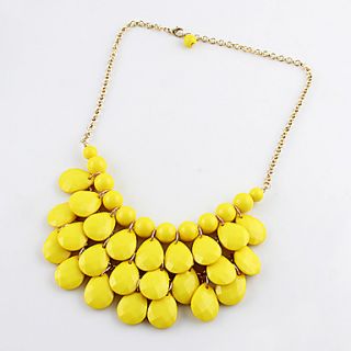 Kayshine Yellow Drop Shape Necklace