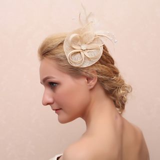 Elegant Flower With Feather WomenS Wedding Headpieces