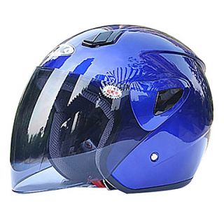 AK 711 3 ABS Material Motorcycle Half Helmet (With The Tawny Lens,Optional Colors)