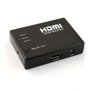 Ourspop U70 1080p HDMI V1.4 Switch Remote Controller (3  in/1 out)