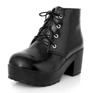 Faux Leather Womens Chunky Heel Motorcycle Ankle Boots(More Colors)