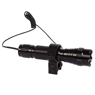 CREE T6 LED 1000LM Tactical Flashlight Torch for Shotgun/Rifle Pressure Swtch
