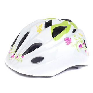 MOON Cycling Kids Green Grass White PCEPS Roller Skating/Bicycle Protective Helmet