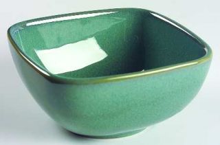  Gingko Soup/Cereal Bowl, Fine China Dinnerware   Studio,Teal,Square,Gre