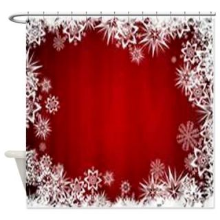  Christmas Snowflakes Shower Curtain  Use code FREECART at Checkout