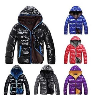 Mens Winter Fashion Coat Lovers With A Hood Cotton Coat