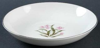 Grantcrest Pink Orchid Coupe Soup Bowl, Fine China Dinnerware   Pink Flowers In