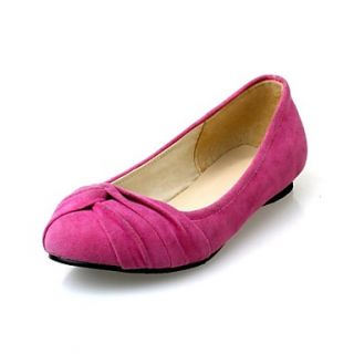 Faux Nubuck Leather Flat with Bowtie (More Colors)