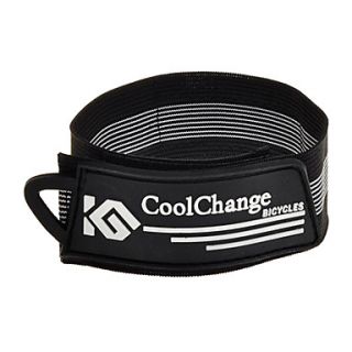 CoolChange Cycling Black Reflective Elastic Trousers Band