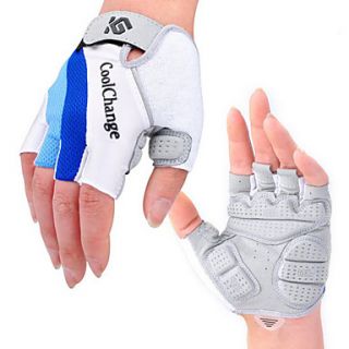 CoolChange Cycling LycraGel Blue Half Finger Gloves