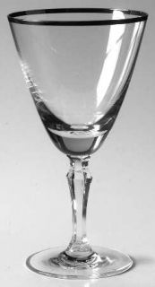 Noritake Simplicity Wine Glass   Platinum Trim,Plain Bowl,Multiside Stem