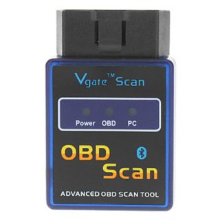 ELM327 v1.4b OBD2 OBDII Bluetooth Auto Car Diagnostic Scan Tool (DC 12V)