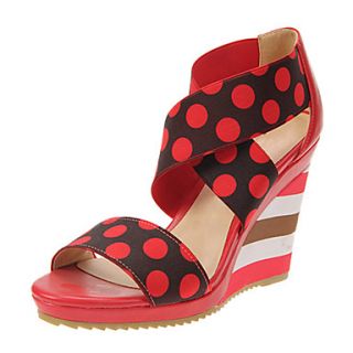 Leatherette Womens Wedge Heel Platform Sandals Shoes (More Colors)