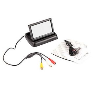 4.3 Foldable TFT Color LCD Car Reverse Rearview Security Monitor For Camera DVD VCR