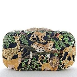 Guaranteed 100% Handmade Animal Design Rhinstone Clutches