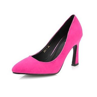 Suede Womens Spool Heel Pumps Heels Shoes (More Colors)